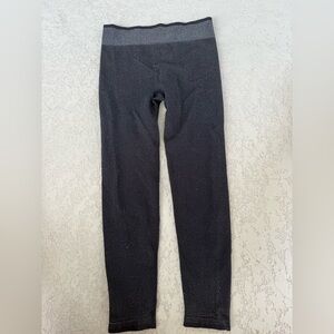 all in motion girls shimmer black leggings size L 10/12